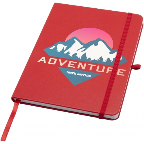 Teak A5 recycled hard cover notebook with lined pages