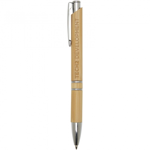 Wicker bamboo ballpoint pen (black ink)