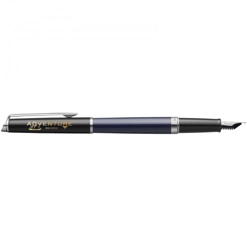 Hemisphere colour blocking fountain pen with palladium trim (blue ink)