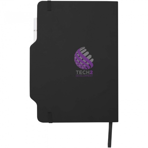 Nexus A5 hard cover notebook with pen and pencil combo (black ink)