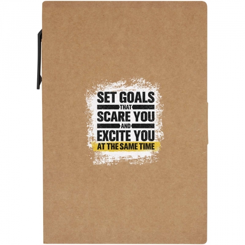 Swift sticky notes booklet with ballpoint pen (black ink)