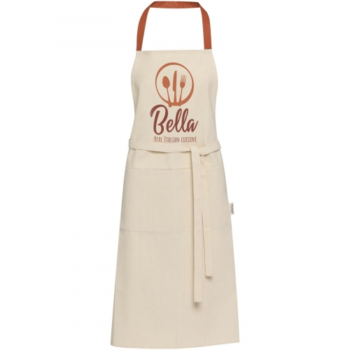 Branded Nia 200 g/mÂ² recycled cotton apron