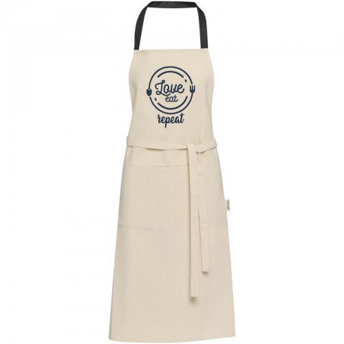 Branded Nia 200 g/mÂ² recycled cotton apron