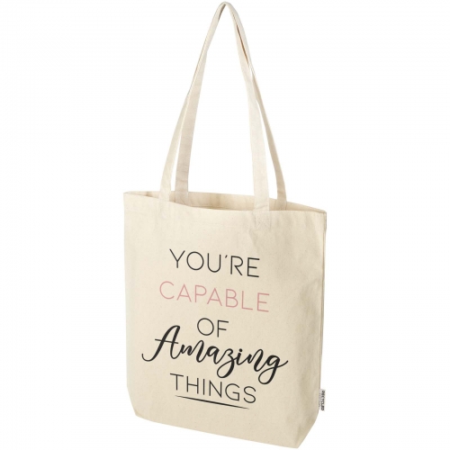 Custom Florida 270 g/mÂ² GRS recycled tote bag 10L