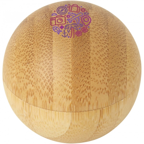 Eco Custom Lip Balm Bamboo Ball Shaped Vanilla Flavour SPF15