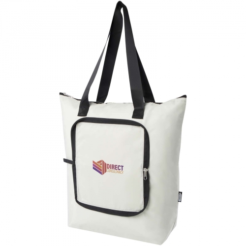 EcoFold RPET foldable tote cooler bag 15L