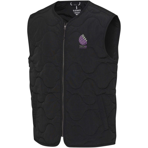 Branded Quartz GRS recycled unisex quilted bodywarmer