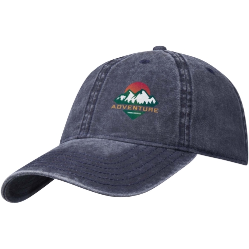 Grafton 6 panel 270 g/mÂ² washed cap - Customised Logo