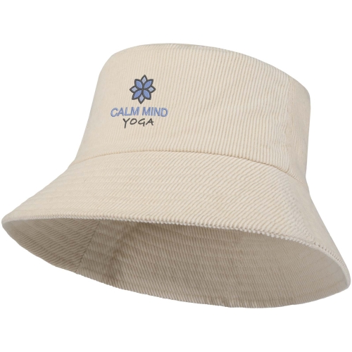 Howson 280 g/mÂ² recycled corduroy sun hat - Branded Logo