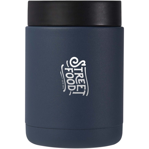 Branded Doveron 500 ml recycled stainless steel insulated lunch pot