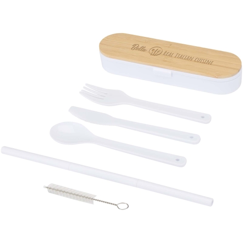 Custom Runa cutlery set with bamboo lid