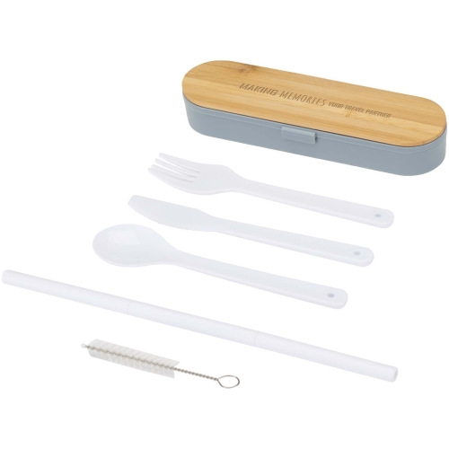 Custom Runa cutlery set with bamboo lid
