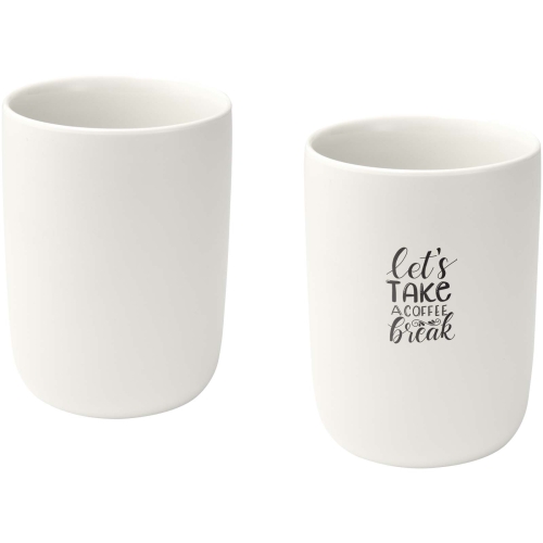 Male 350 ml ceramic cups with matt finish - set of 2