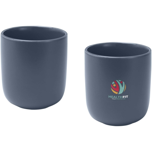 Male 200 ml ceramic cups with matt finish - set of 2