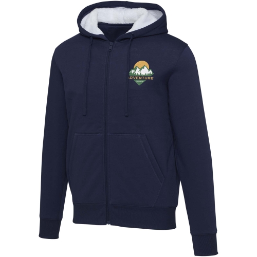 Branded Natron 320 g/mÂ² sherpa full-zip hoodie