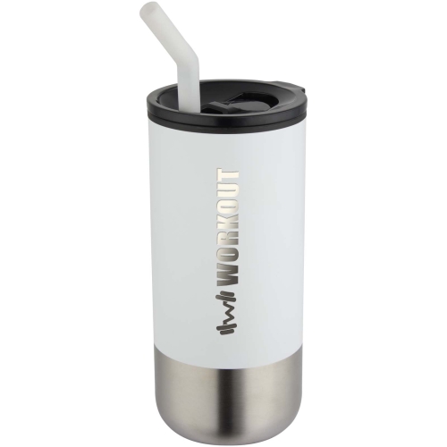 Grayson 480 ml RCS recycled insulated tumbler with straw