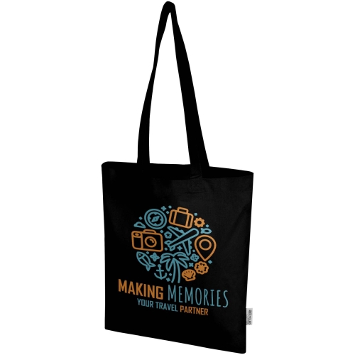 Peru Blend 180 g/mÂ² GRS recycled cotton tote bag 7L