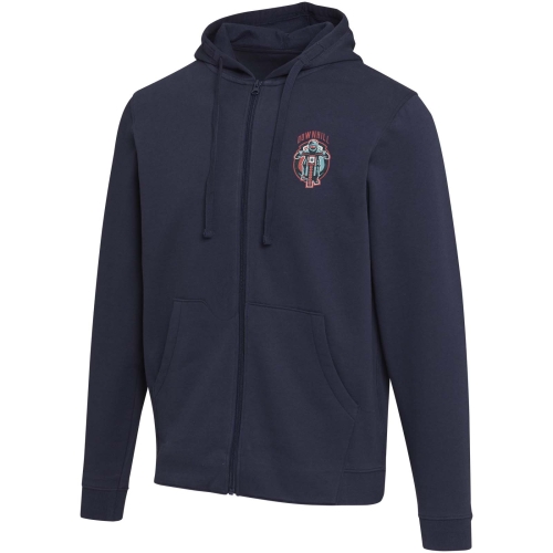 Jasper 280 g/mÂ² OCS organic recycled unisex full zip hoodie