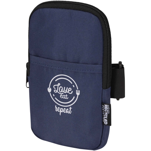 Byron GRS recycled bottle pouch with Custom Logo