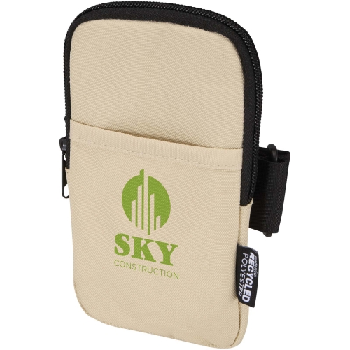 Byron GRS recycled bottle pouch with Custom Logo