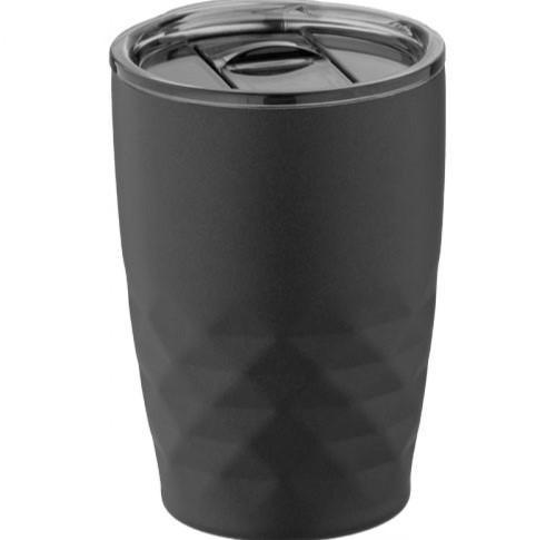 Branded Insulated Takeaway Thermal Mugs 350ml Geometric Pattern