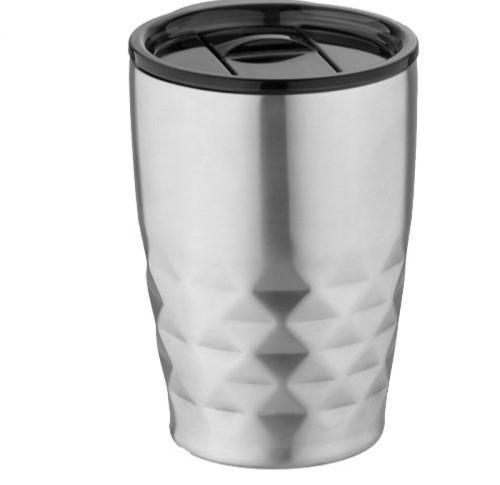 Branded Insulated Takeaway Thermal Mugs 350ml Geometric Pattern