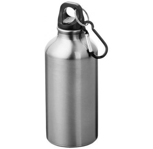 Branded Aluminium 400ml Oregon Drinking Bottles With Karabiner