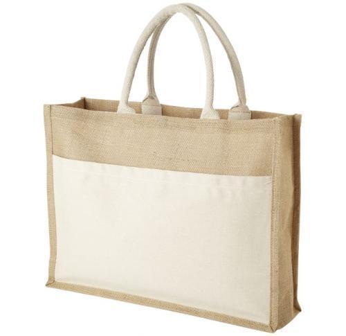 Branded Large Jute Tote Shopping Bags