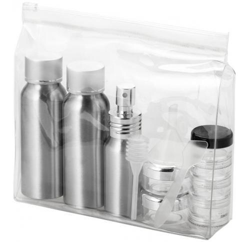 Frankfurt airline approved alu travel bottle set
