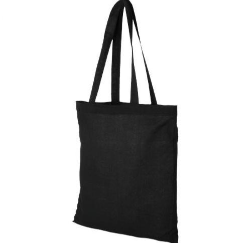 Madras Cotton Tote Bag - Black