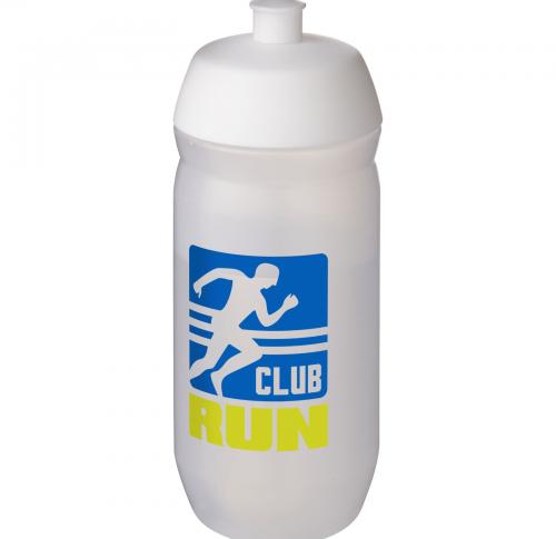 Printed HydroFlex Clear 500 Ml Sports Water Bottle Pull Lid Plastic