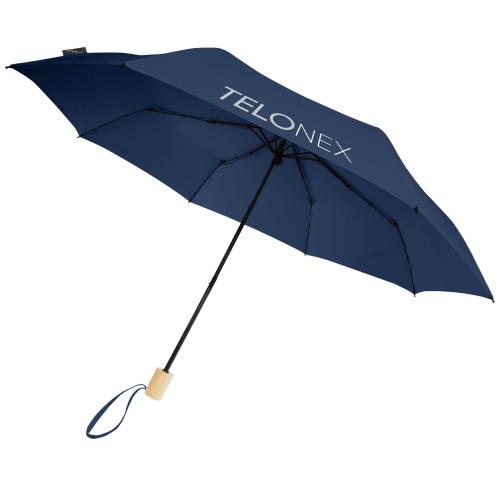 Promotional Printed 21'' Foldable Windproof Recycled PET Umbrella