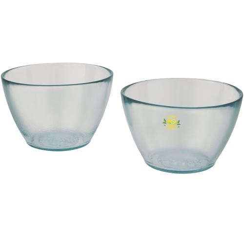 Cuenc 2-piece recycled glass bowl set