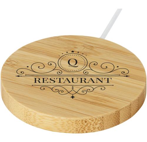 Atra 10W Bamboo Eco Magnetic Wireless Charging Pads Gift Boxed