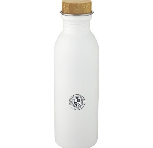 Branded Stainless Steel Sports Bottles Bamboo Lid 650 Ml 