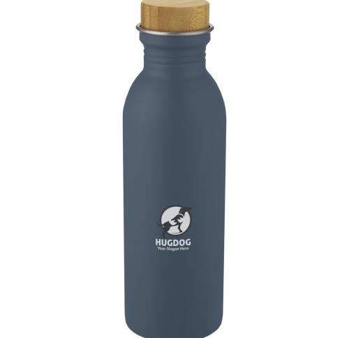 Branded Stainless Steel Sports Bottles Bamboo Lid 650 Ml 