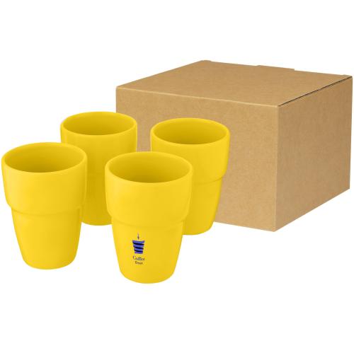 Staki 4-piece 280 Ml Stackable Mugs Gift Sets