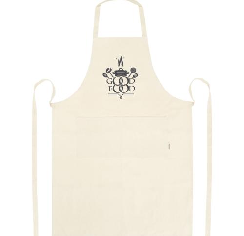 Logo Sustainable GOTS Organic Cotton Aprons Orissa 200 G/m2