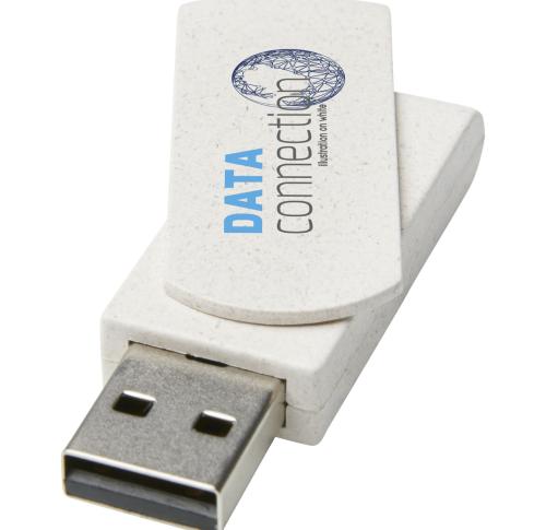 Rotate 16GB wheat straw USB flash drive