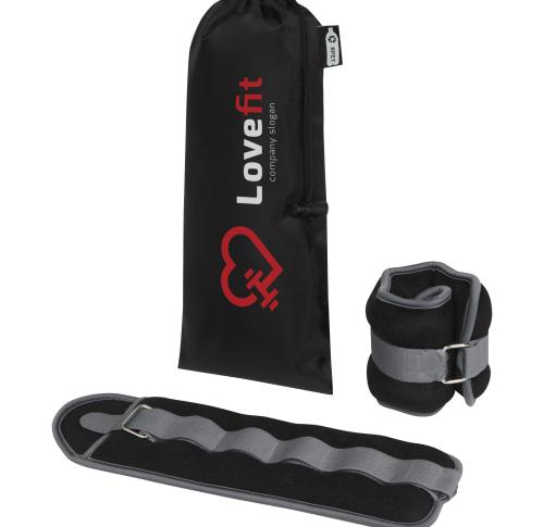 Branded Set Of 2 X 1 Kg Adjustable Ankle/wrist Weights