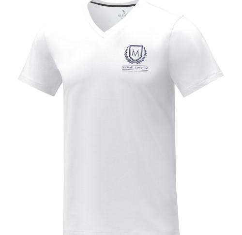 Printed Logo Elevate Somoto Short Sleeve Men's V-neck T-shirts 