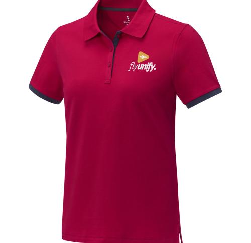 Logo Promotional Elevate Morgan Short Sleeve Women's Duotone Polo