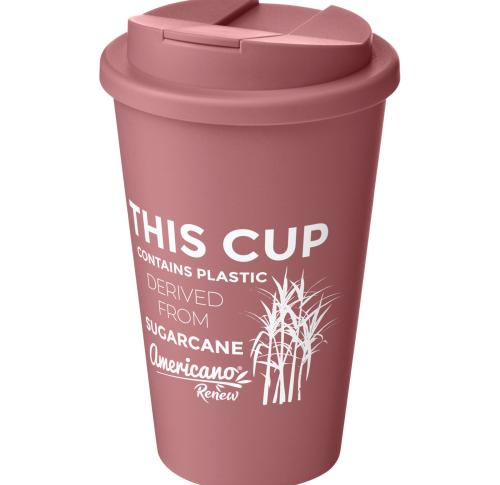 Custom Printed Americano®­­ Renew 350 Ml Insulated Takeaway Coffee Tumblers With Spill-proof Lid