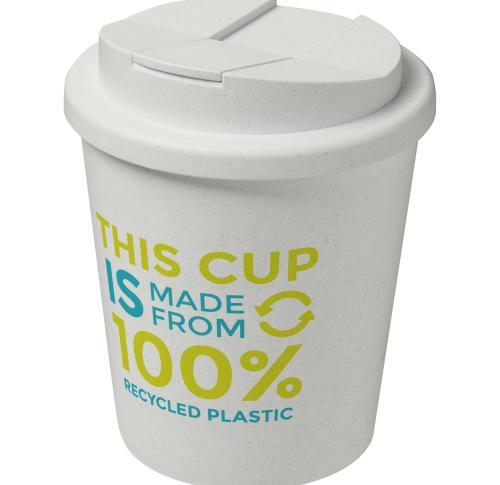 Americano® Espresso 250 ml recycled tumbler with spill-proof lid