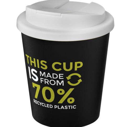 Americano® Espresso Eco 250 ml recycled tumbler with spill-proof lid 