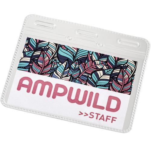 Arell clear plastic ID pouch