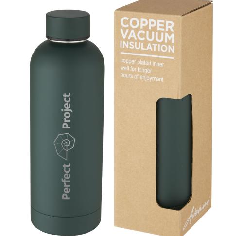 Branded Spring 500 Ml Copper Vacuum Stainless Steel Metal Insulated Bottle