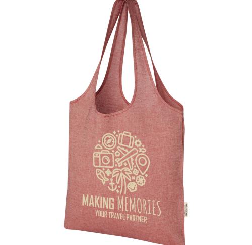 Printed Eco Recycled Cotton Trendy Tote Bags 7L Pheebs 150 G/m² 