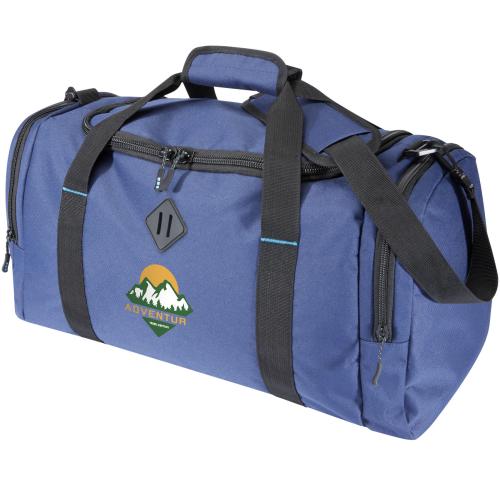 Custom Recycled Eco Ocean GRS RPET Duffel Bags 35L Repreve® Dark Blue