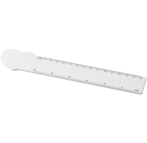 Tait 15 cm heart-shaped recycled plastic ruler